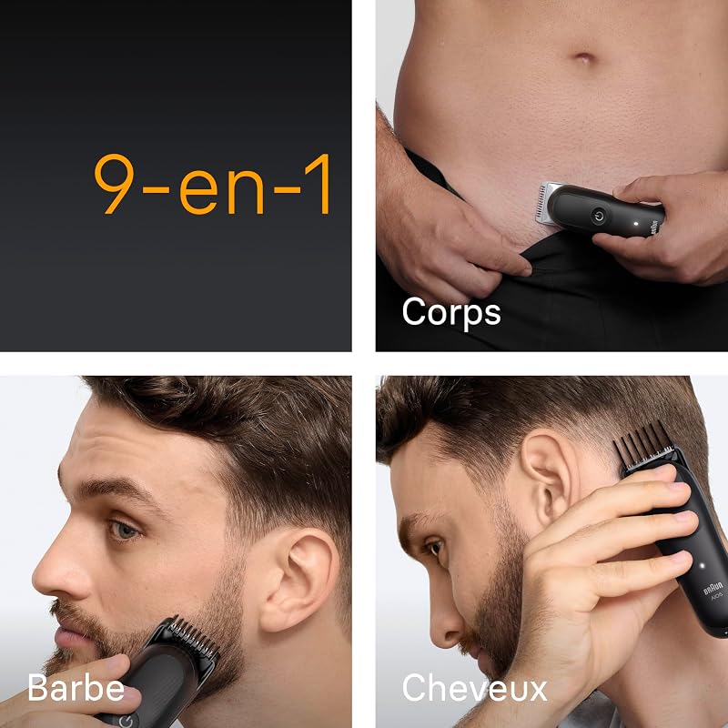 Tondeuse Electrique Homme, Tout-en-Un 9-en-1 AIO5535n, Noire — photo 3 sur 7