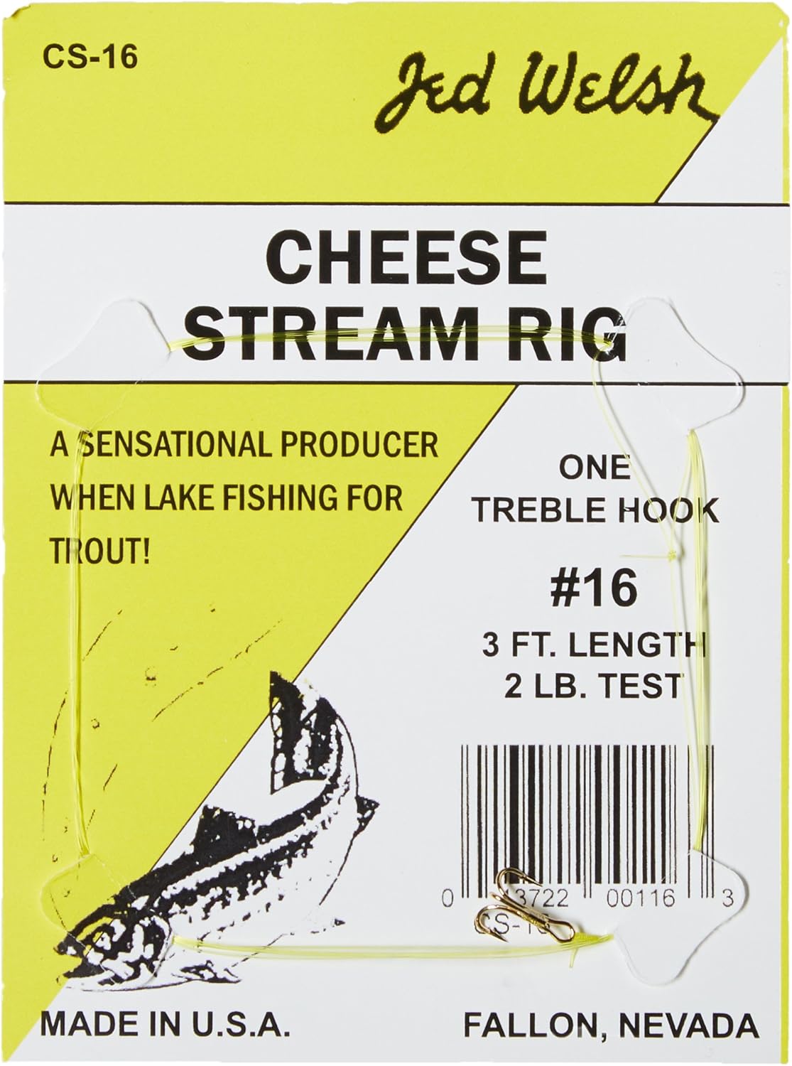 Hooks 16 & 14 Size Rig Stream Cheese Pack 4 Fishing Welsh Jed Leader