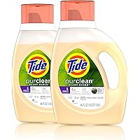 Tide Purclean liquid laundry detergent, honey lavender, pack of 2, 46 fl Ounce each, 2 Count