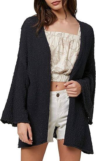 short sleeve long cardigan sweater