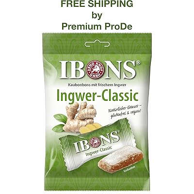 Candiere allo zenzero classiche 92 g - Ginger Chewy Sweets, IBONS / Germania