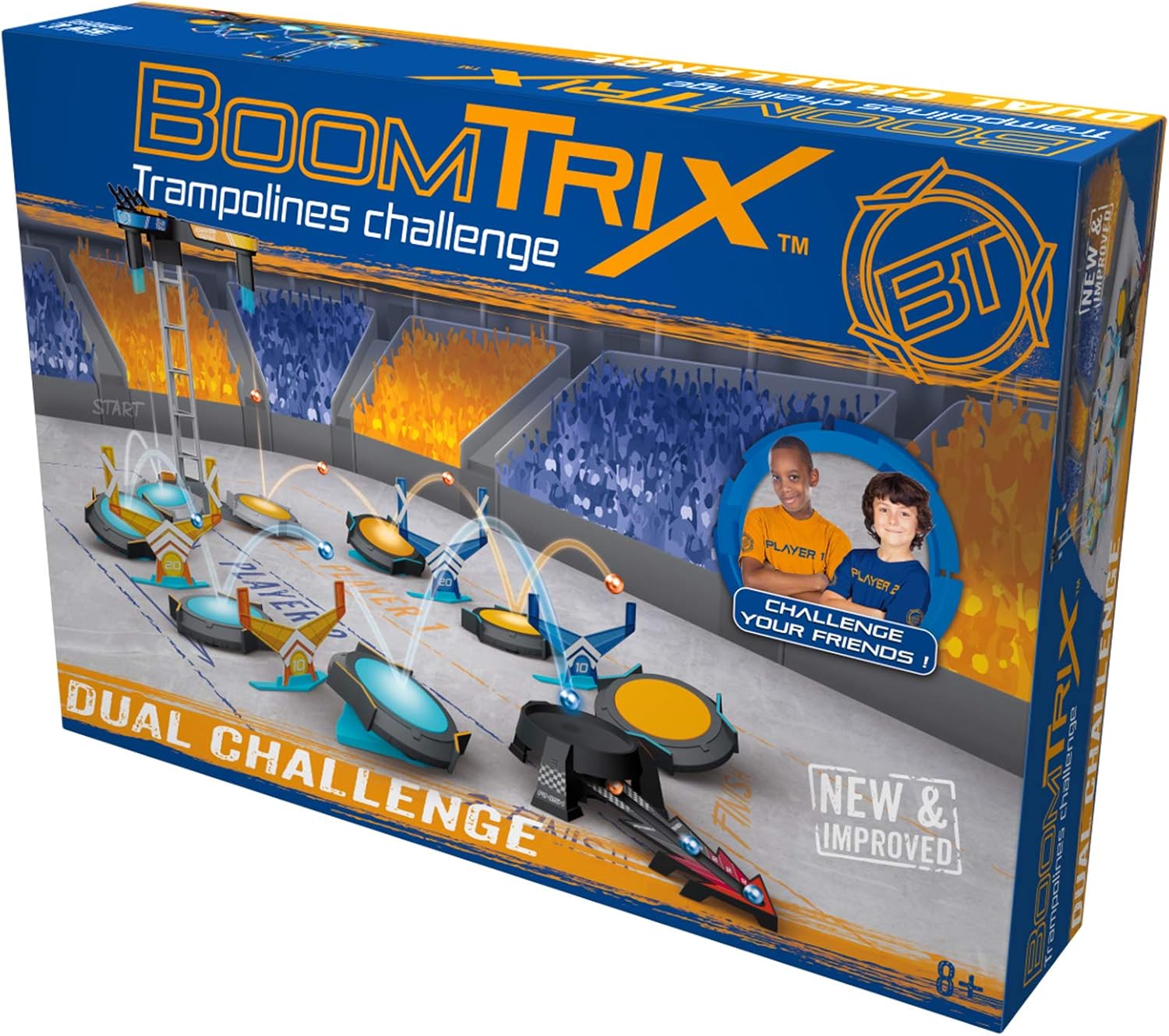 Goliath Boomtrix Dual Challenge Set Building Game Age 6 Years and Over Board Game Ball