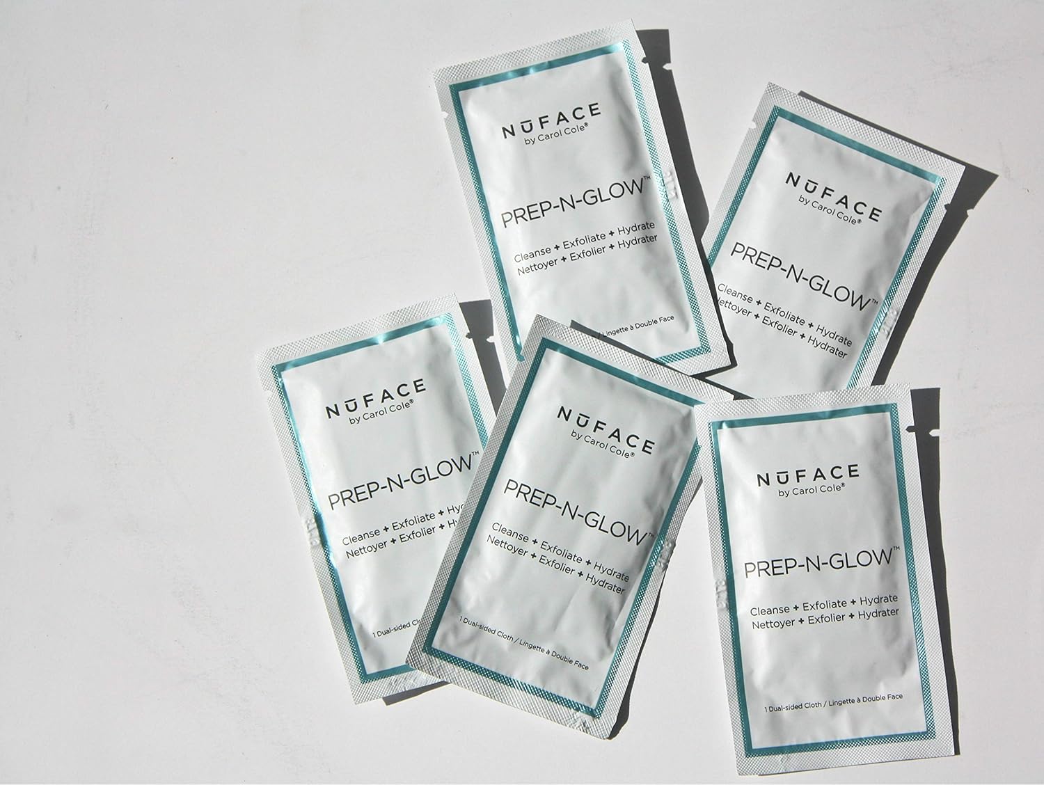 NuFACE PrepNGlow Dual-Sided Cleansing Cloths, 20 Count: Premium Beauty