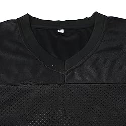 Aumudle Men Blank Plain Football Jersey Practice