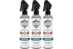RANGER READY REPELLENTS Ranger Ready Picaridin 20% Tick & Insect Repellent, Night Sky Scent Deet-Free Bug Spray, 8 Oz. (Pack of 3)