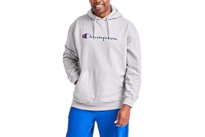 Champion Mens Big & Tall Hoodie, Powerblend Graphic Sweatshirt, Script Logo