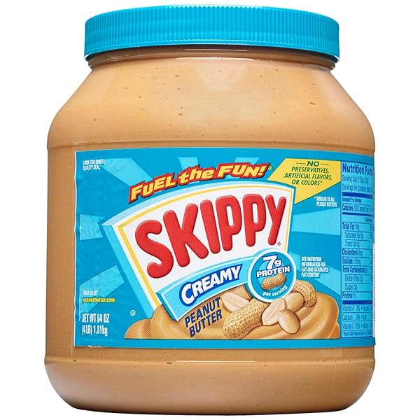 SKIPPY CREAMY PEANUT BUTTER, 64 OUNCE