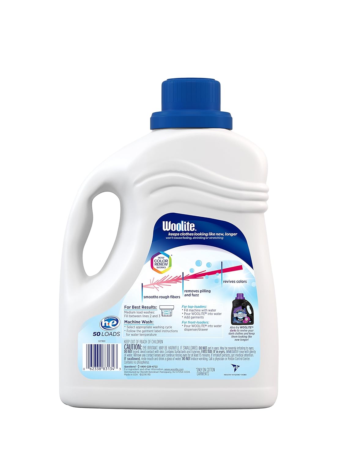Woolite Liquid Laundry Detergent Fresh 100 oz Clean New Safe 50 Loads