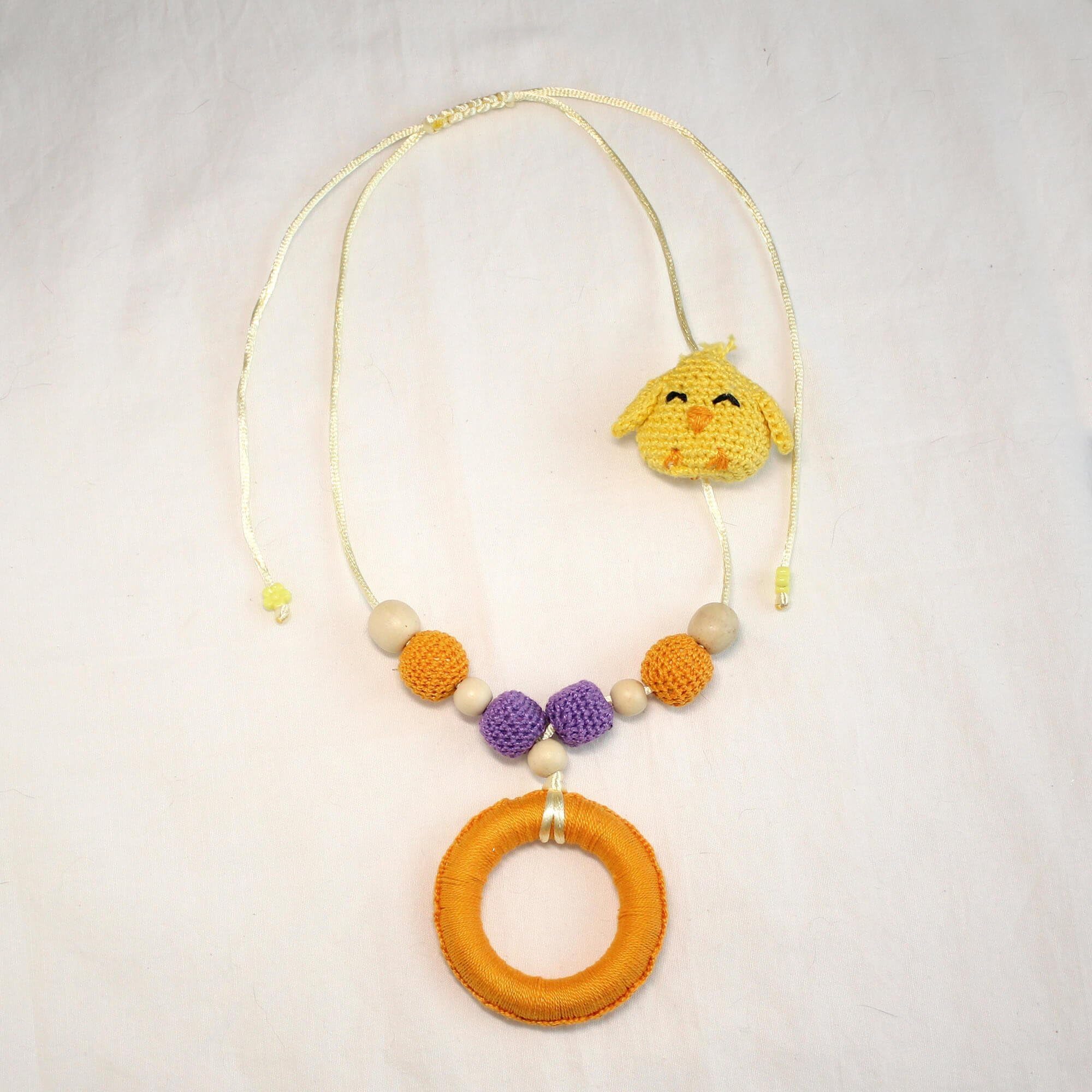 Yellow bird lactation necklace
