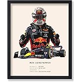 Poster Master Racing Driver Print - Sports Car Poster - Race Car Art - Gift for Men & Women - Minimal Art - Decor for Office, Living Room, Dorm or Garage - 8x10 UNFRAMED Wall Art