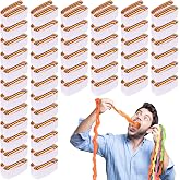 Wettarn 24 Pcs Mouth Coils Magic Tricks Props Colored Paper for Magician | Rainbow Coils in Stage Illusion, Magic Trick Accessories, Funny Vomit Gag Props Ideal for Adults and Clown Shows