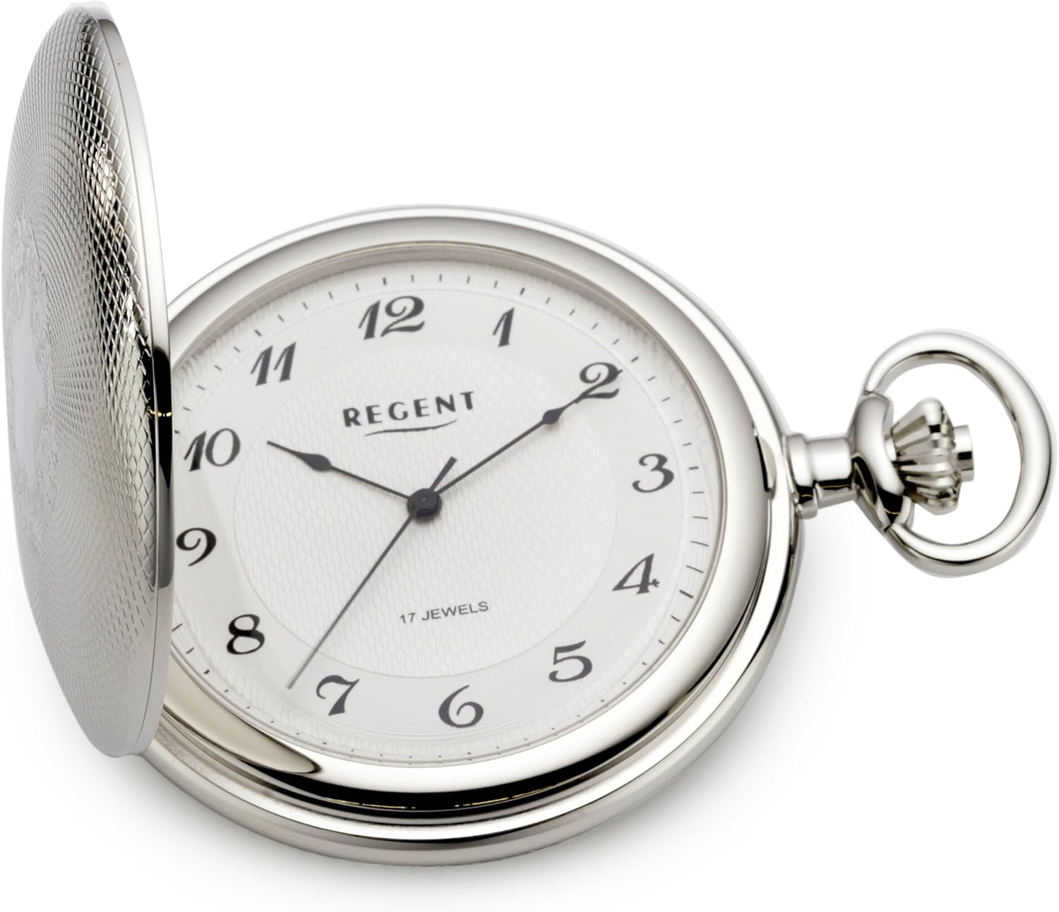 Regent Pocket Watch Regent Quartz Chrome 11340051 Amazon.co.uk Watches