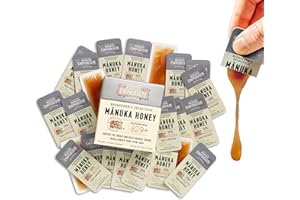 Manuka Emporium Extra High Potency Raw New Zealand Manuka Honey Packets MGO829+ (UMF 20+ Equiv.) 24 x 0.18oz Individual Snaps | Ideal for Travel, Sports, Superfood Snacks and On-the-Go Daily Wellness