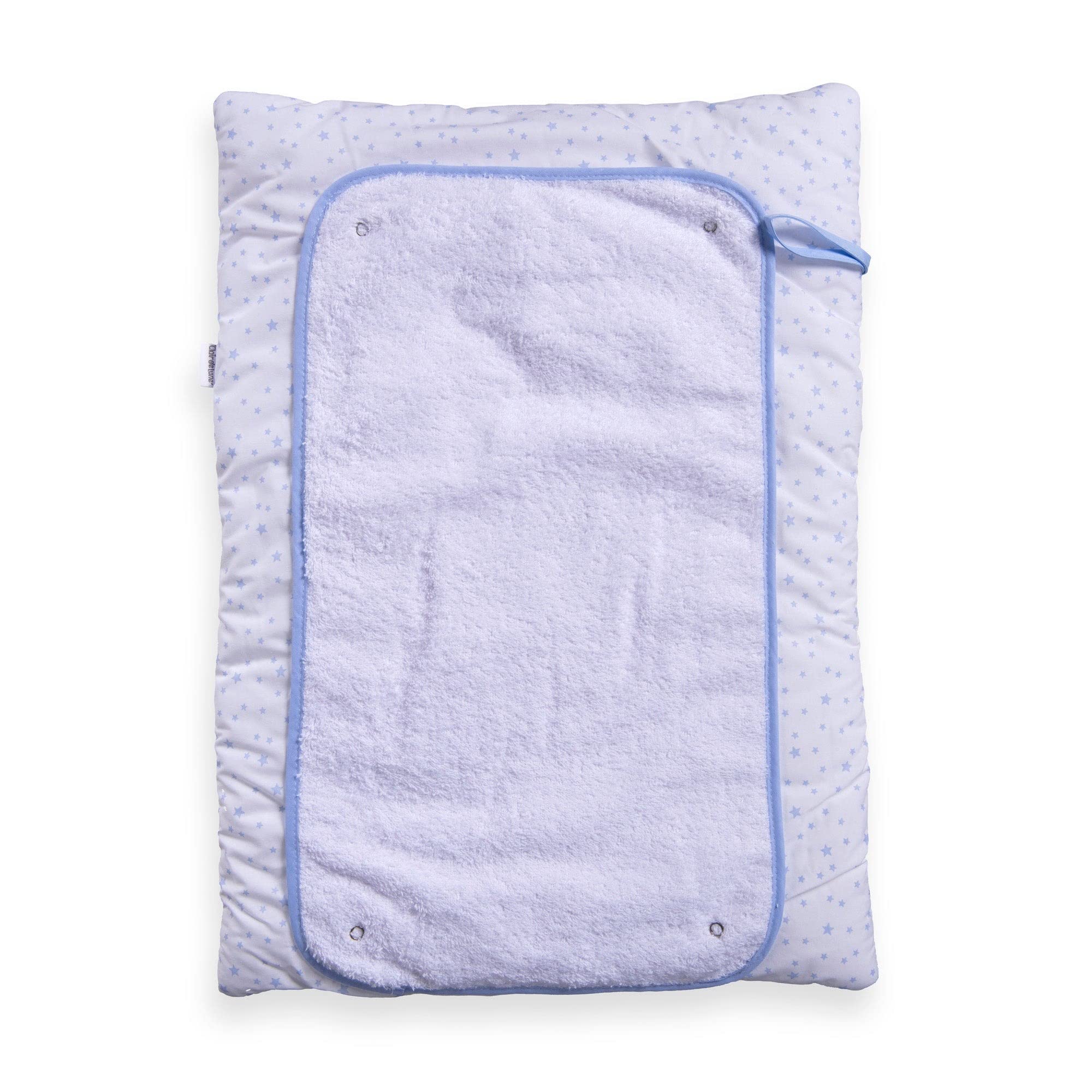 Clair de Lune Blue Stars & Stripes Roly Poly Travel and Change Mat