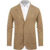PJ PAUL JONES Men's Cardigan Sweater Shawl Collar Button Down Knit Blazer Jacket Knitwear