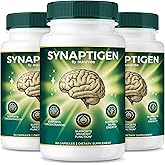 (3 Pack) Synaptigen Capsules – Daily Support for Focus, Clarity, Recall & Sharpness | Natural Blend in Gentle, Easy-to-Take Synaptigen Pills for Everyday Concentration & Clear Thinking (180 Capsules)