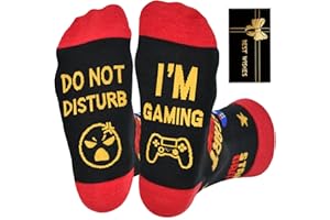 Gaming Socks Funny Gifts for Men Novelty Socks for Christmas Family Gifts Ideas for Birthday Fun Funky Presents for Dad