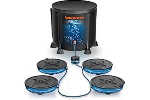 Spider Farmer 2025 Newest Gravity-Fed Self-Watering System No Power Needed, 4-Pack Auto Watering System with 13 Gallon Reservoir, 4Pcs Water Delivery Fabric Pot Base for Indoor Plants, Grow Tents