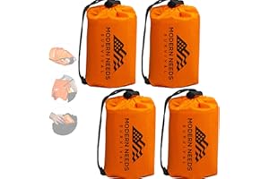 MODERN NEEDS Emergency Sleeping Bag Survival – Thermal Blanket & Bivy Sack | Emergency Bivy & Survival Blanket | Outdoor Sleeping Bag & Hiking Sleeping Bag | Sleeping Bags for Adults