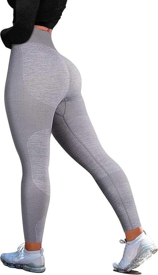 Legging De Gym Taille Haute Sans Couture Pour Femme, Stretch, Taille Medium, Neuf Sans étiquettes
