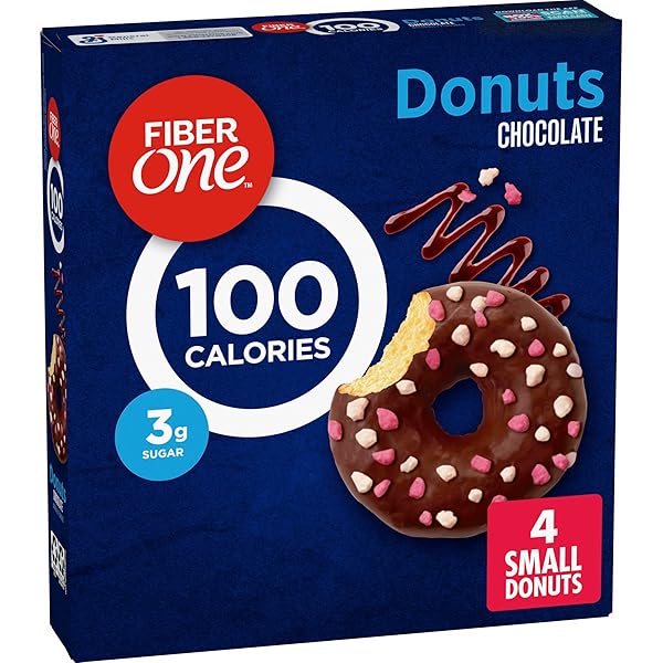 FIBER ONE 100 CALORIE DONUTS, CHOCOLATE SNACKS, 3G...
