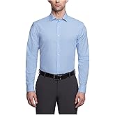 Kenneth Cole Mens Dress Shirt Slim Fit Checks and Stripes (Patterned)