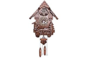 Kendal Cuckoo Clock Vintage Wall Clock Handcrafted Wood Cuckoo Clock Black Forest House Home Decor MX207C