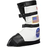 Aeromax Astronaut Boots, Size Medium, White, with NASA patches
