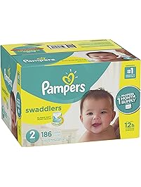 Pampers Swaddlers Disposable Diapers Size 2, 186 Count