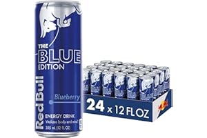 Red Bull Blue Edition Blueberry Energy Drink, 12 Fl Oz, 24 Cans