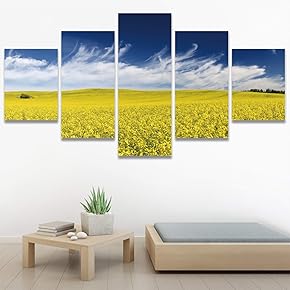 SIGNWIN 5 Panel Canvas Wall Art Modern Art...