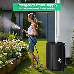 FAMIROSA 50 Gallon / 200L Collapsible Rain