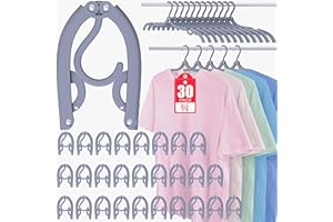 BESSLLY 30 Pcs Travel Hangers Portable Foldable Travel Hanger Organizer, Plastic Cruise Essentials Clothes Drying Rack Folding Hangers for Camping Flying RV Europe Vacation Essentials Suitcase, Dark Grey
