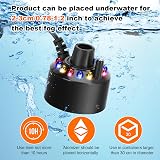 FITNATE Ultrasonic Mist Maker with Splash Guard 24V UK Plug LED Lights view 4