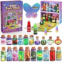 Alritz Fairy Polyjuice Potion Kits for Kids, DIY 20 Bottles Magic Potions, Creative Crafts Toys for Girls 6 7 8 9 10