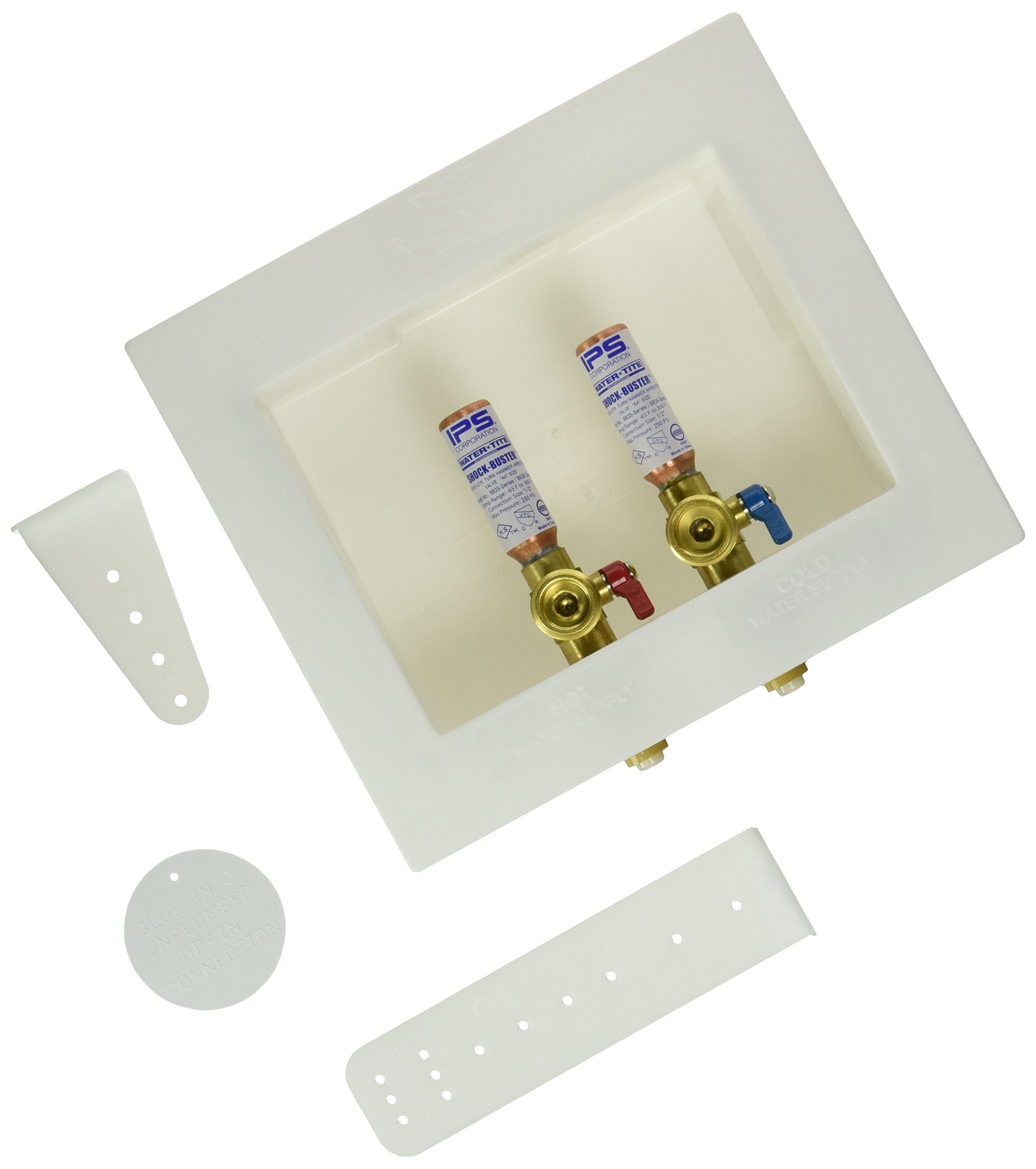 Sharkbite 25031A Washing Machine Outlet Box with Water Hammer Arrestor