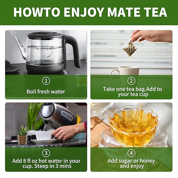 HUDETEX YERBA MATE TEA BAGS WITH 70 COUNT – SUPPORTS CARDIOVASCULAR & DIGESTIVE SYSTEMS, KEEP YOUTH.