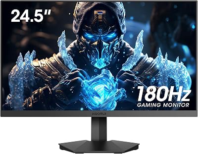KOORUI 24.5" FHD Gaming Monitor VA 1ms 180Hz Adaptive Sync VESA Tilt Eye Care