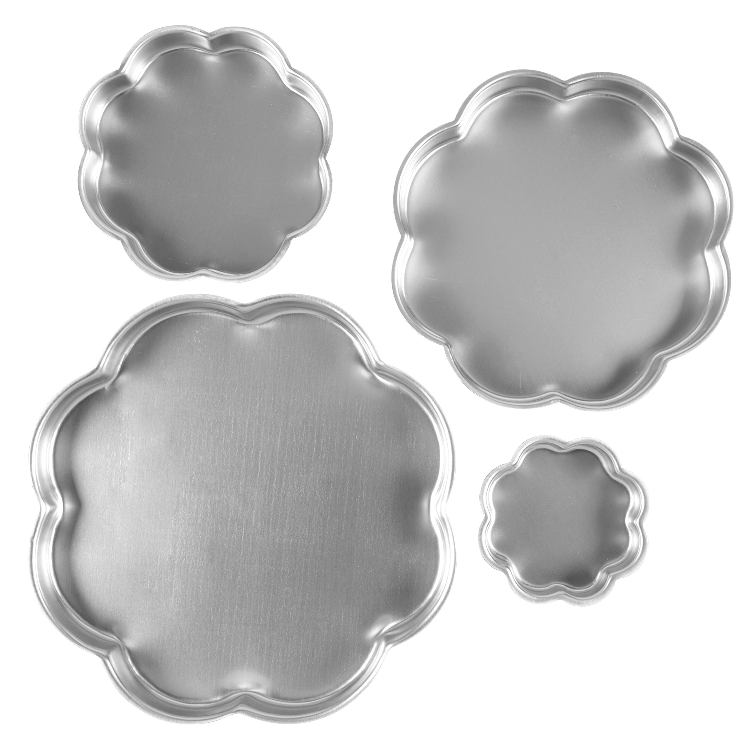 Wilton Performance Pans Flower Cake Pan, 4Piece Petal Shaped Set of 17