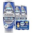 Dawn Dish Soap Squeeze Bottle, EZ-Squeeze Dawn Dishwashing Liquid,Dawn Platinum Dish Soap Liquid,Dish Washing Liquid+Non-Scra