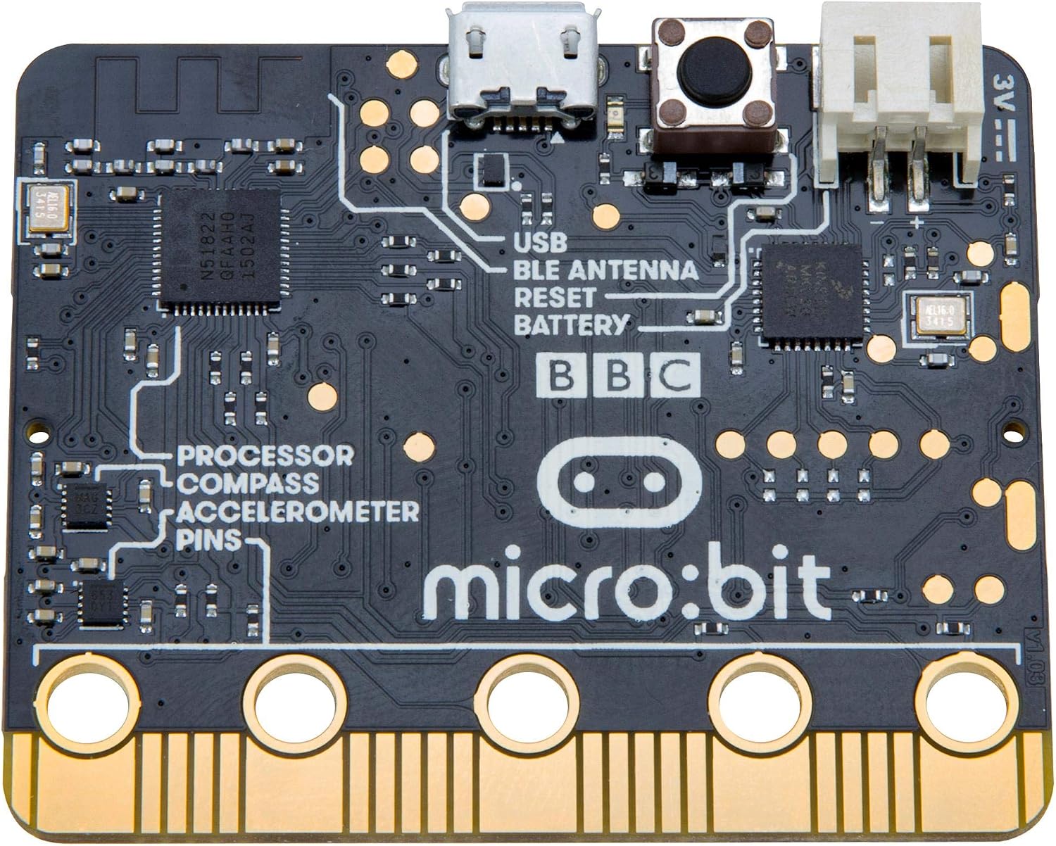 Micro Basic Programmable Computer BBC micro:bit, pocket-sized, programmable computer - BigaMart
