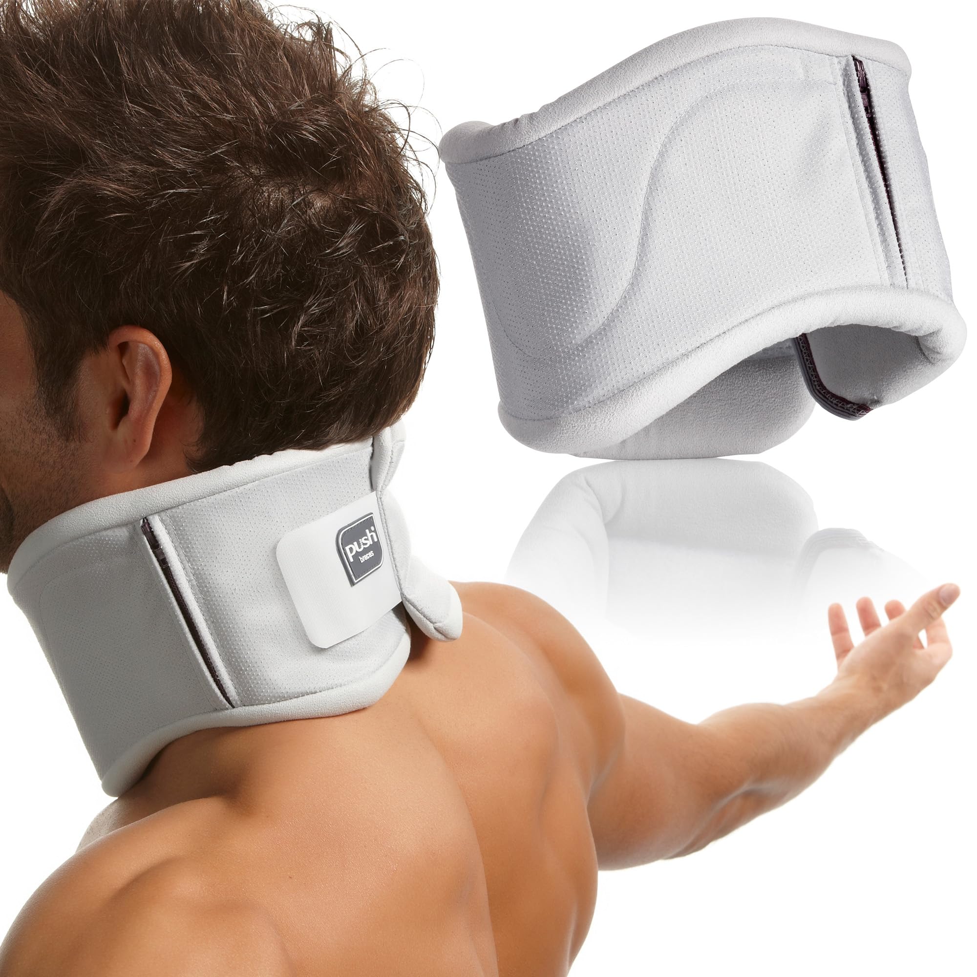 med Neck Brace from Push Braces in White 10cm Height - Size 1 10cm Height - Size 1 White