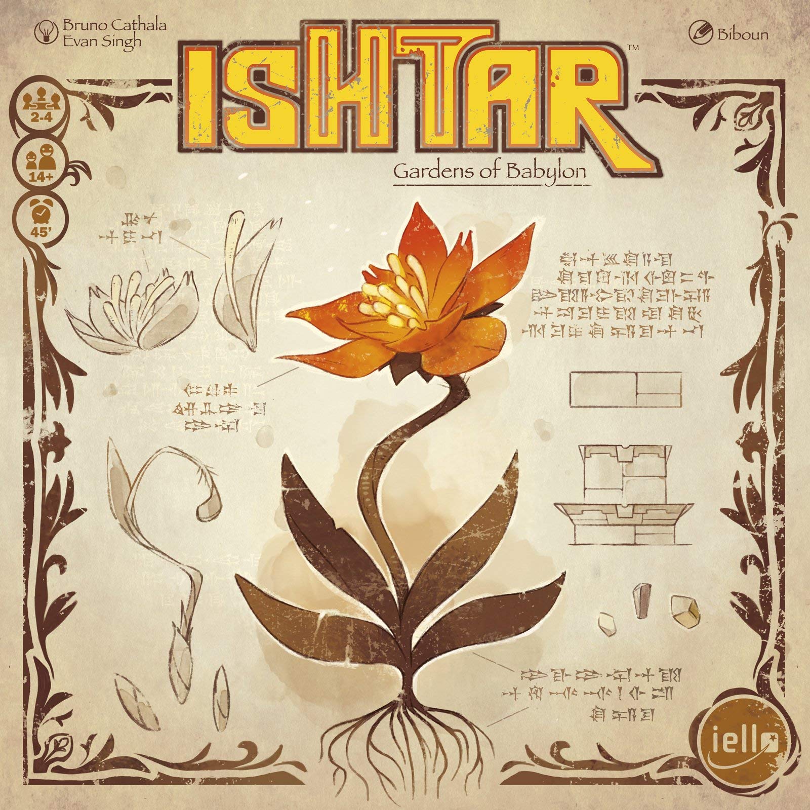 IELLO ISHTAR: Gardens of Babylon Board Game