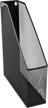 Osco Wiremesh Magazine Rack 3 Pack High Density Steel Desk File Organizer Black view 2