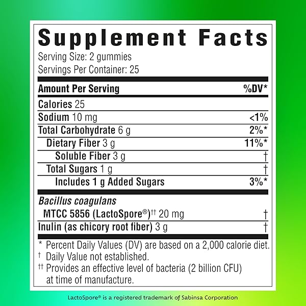 BENEFIBER PREBIOTIC FIBER SUPPLEMENT GUMMIES WITH PROBIOTICS FOR DIGESTIVE HEALTH, ASSORTED FRUIT FLAVORS – 50 COUNT