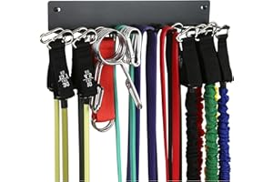 TAMISOM Multi-Purpose Storage Rack for Resistance Bands, Straps, Jump Ropes, Foam Rollers, Chains, Weight Belts, Tools - Heavy Duty, Fitness Bands Rack