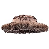 Dress-Up-America Matzah Shtreimel- Jewish Fur Hat - Great for Halloween, Purim and Year-Round - Traditional Jewish Headgear for Adults - Brown