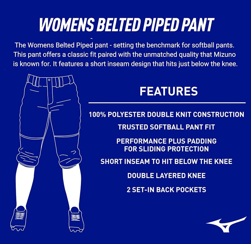 Fastpitch Pantaloni da Softball con Cintura, da Donna