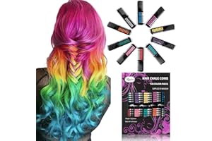 Maydear 10 Colors Hair Chalk for Girls Washable Hair Chalk Comb Set, Temporary Hair Dye for Kids Christmas Easter Basket Stuffers Gifts, Teens Trendy Stuff for Age 6 7 8 9 10 11 12+