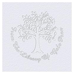 Customized Book Embosser Tree of life Color Stamp